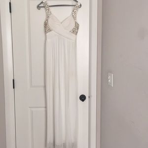 White prom dress